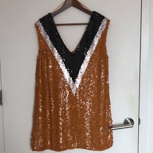 Zara Sequin Shift Dress
